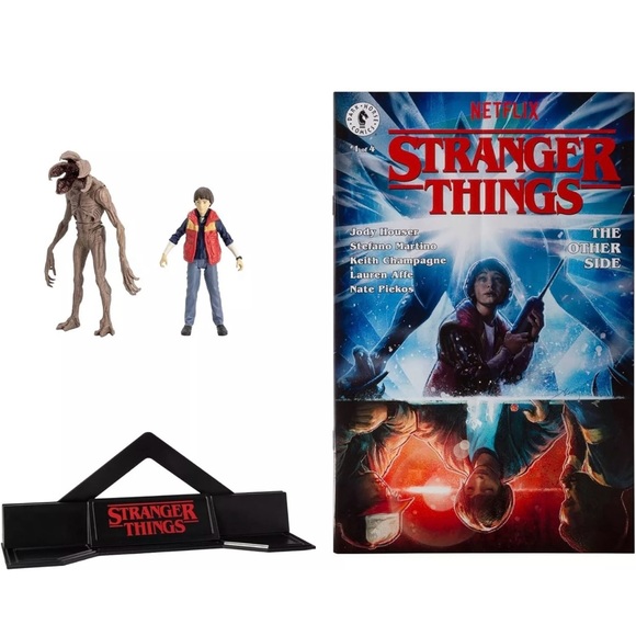 McFarlane Stranger Things 3" Figure & Comic Book Will Byers Demogorgon - Picture 2 of 9